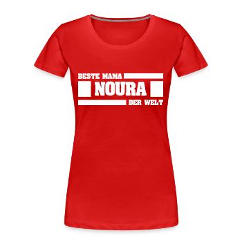 Mother Noura - Women's Premium Organic T-Shirt - red - Front - Mia (176cm)