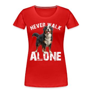 Bouvier bernois - T-shirt bio Premium Femme - rouge - Devant - Mia (176cm)