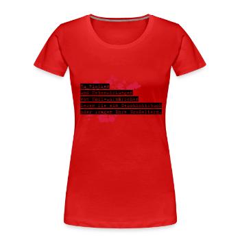 anti-nazi-shirt exit-shirt - Women's Premium Organic T-Shirt - red - Front - Mia (176cm)
