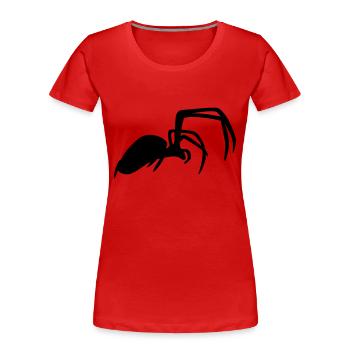 spider - T-shirt bio Premium Femme - rouge - Devant - Mia (176cm)