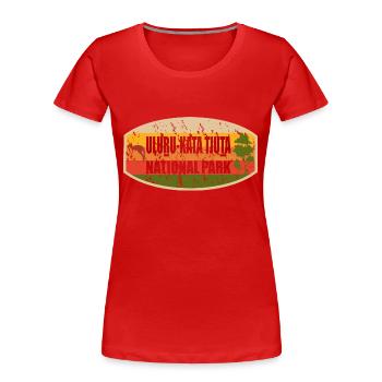 Uluru Kata Tjuta National Park - Women's Premium Organic T-Shirt - red - Front - Mia (176cm)