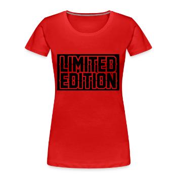 Limited Edition - Frauen Premium Bio T-Shirt - Rot - Vorne - Mia (176cm)