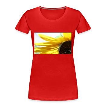 Sunflower - Women's Premium Organic T-Shirt - red - Front - Mia (176cm)