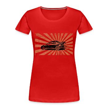 ImprezaRising - Women's Premium Organic T-Shirt - red - Front - Mia (176cm)