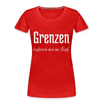zyzz girl cardio gym wear lazy spaß gym motivation - Frauen Premium Bio T-Shirt - Rot - Vorne - Mia (176cm)
