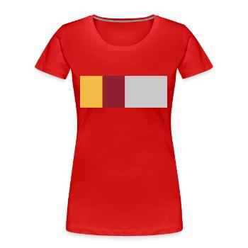 Roma Italy - Women's Premium Organic T-Shirt - red - Front - Mia (176cm)