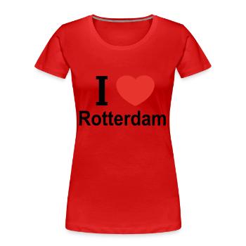I love Rotterdam holland - Women's Premium Organic T-Shirt - red - Front - Mia (176cm)