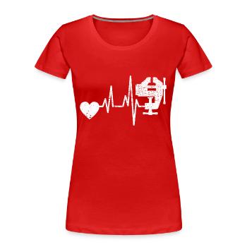 Carpenter Carpenter Planer Craftsman Joinery - Women's Premium Organic T-Shirt - red - Front - Mia (176cm)