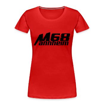 mannheim 68, Mannheim - Women's Premium Organic T-Shirt - red - Front - Mia (176cm)