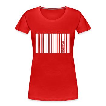 nachhaltig white - Frauen Premium Bio T-Shirt - Rot - Vorne - Mia (176cm)