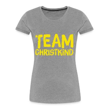 TEAM CHRISTKIND. Weihnachten Merry Christmas X-Mas - Frauen Premium Bio T-Shirt - Navy - Vorne - Mia (176cm)