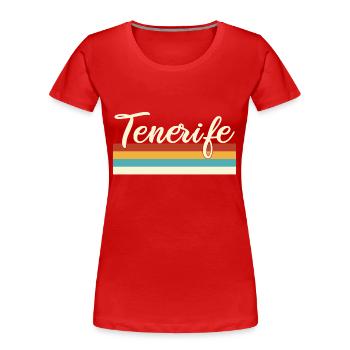 Tenerife Tenerife Canary Islands Island Spain Espana - Women's Premium Organic T-Shirt - red - Front - Mia (176cm)