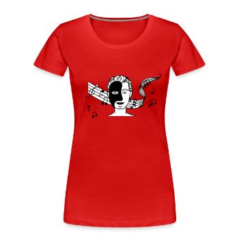 Das Phantom der Oper - Frauen Premium Bio T-Shirt - Rot - Vorne - Mia (176cm)