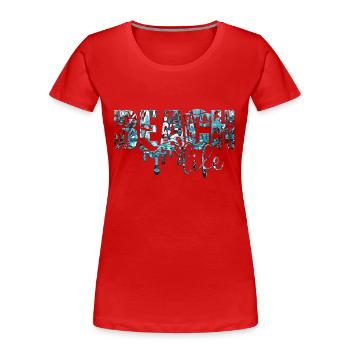 Dubrovnik kroatien hrvatska zrce beach party exyu - Frauen Premium Bio T-Shirt - Rot - Vorne - Mia (176cm)