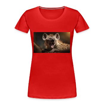 Niedliche Tiere chillen – Harpyie - Frauen Premium Bio T-Shirt - Rot - Vorne - Mia (176cm)