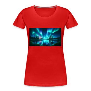 group1 8 - Women's Premium Organic T-Shirt - red - Front - Mia (176cm)