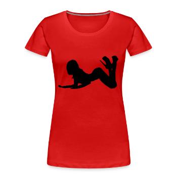 sexy - Women's Premium Organic T-Shirt - red - Front - Mia (176cm)