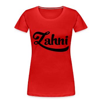 Zahn - Frauen Premium Bio T-Shirt - Rot - Vorne - Mia (176cm)