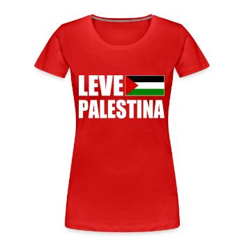 Leve palestina - Frauen Premium Bio T-Shirt - Rot - Vorne - Mia (176cm)