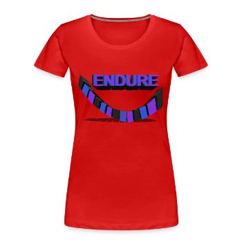 Endure - Wardrobe Warriors: Unite with Endure - Women's Premium Organic T-Shirt - red - Front - Mia (176cm)