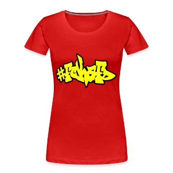 FCK AFD - Frauen Premium Bio T-Shirt - Rot - Vorne - Mia (176cm)