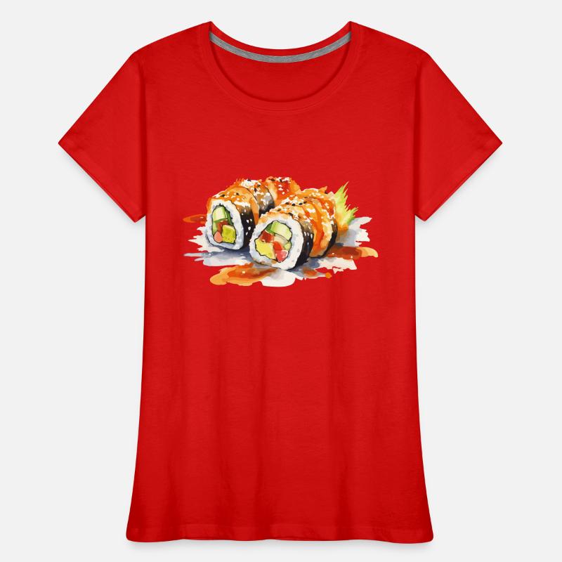 Sushi T-shirt bio Premium Femme