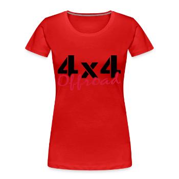 offroad - Frauen Premium Bio T-Shirt - Rot - Vorne - Mia (176cm)