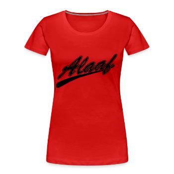 Alaaf - Karneval - Frauen Premium Bio T-Shirt - Rot - Vorne - Mia (176cm)