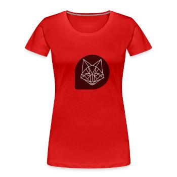 Fox, Fuchs - Frauen Premium Bio T-Shirt - Rot - Vorne - Mia (176cm)