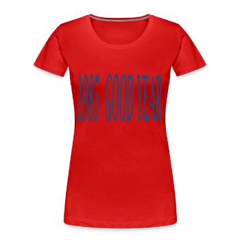 1985 - Frauen Premium Bio T-Shirt - Rot - Vorne - Mia (176cm)