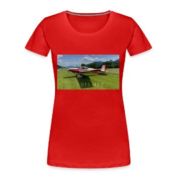 JOB15 - PARKING POSITION - Frauen Premium Bio T-Shirt - Rot - Vorne - Mia (176cm)