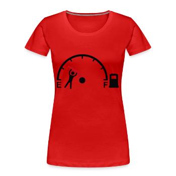 essence trop cher - humour - T-shirt bio Premium Femme - rouge - Devant - Mia (176cm)
