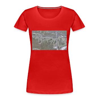 Dünen - Sankt Peter Ording - Frauen Premium Bio T-Shirt - Rot - Vorne - Mia (176cm)
