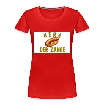 Herr der Zange - Frauen Premium Bio T-Shirt - Rot - Vorne - Mia (176cm)