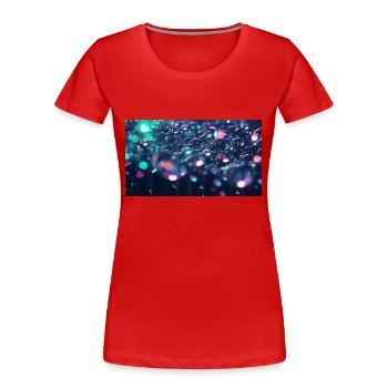 Blasen - Frauen Premium Bio T-Shirt - Rot - Vorne - Mia (176cm)