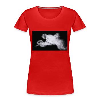 Nocturnal/Lost [Fourth] - Women's Premium Organic T-Shirt - red - Front - Mia (176cm)