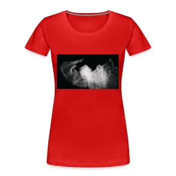 Nocturnal/Lost [Second] - Women's Premium Organic T-Shirt - red - Front - Mia (176cm)
