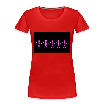 Figuren - Frauen Premium Bio T-Shirt - Rot - Vorne - Mia (176cm)
