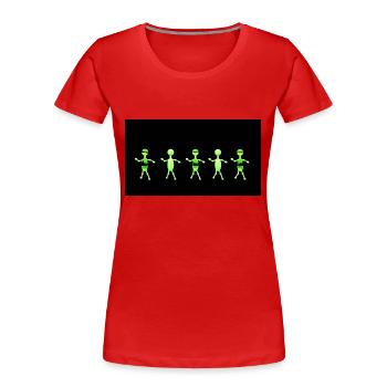 Figuren - Frauen Premium Bio T-Shirt - Rot - Vorne - Mia (176cm)