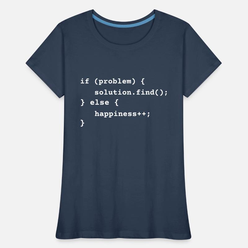 Funny Motivational Coding T-Shirt Humor Code Debug Women's Premium Organic T-Shirt