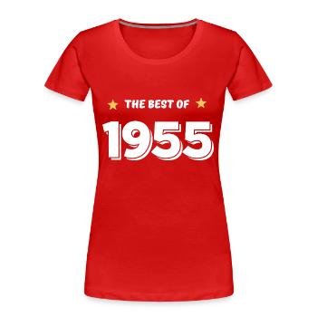 Das Beste von 1955 - Frauen Premium Bio T-Shirt - Rot - Vorne - Mia (176cm)