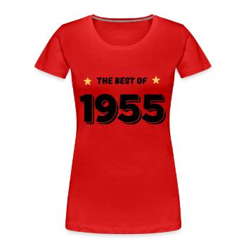 Das Beste von 1955 - Frauen Premium Bio T-Shirt - Rot - Vorne - Mia (176cm)