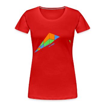 Containerschiff Altona - Frauen Premium Bio T-Shirt - Rot - Vorne - Mia (176cm)