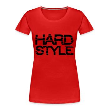 hard_style_ra1 - Women's Premium Organic T-Shirt - red - Front - Mia (176cm)