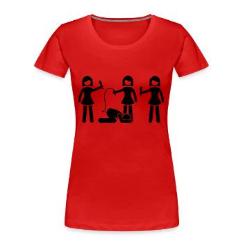 bachelorette girls - Frauen Premium Bio T-Shirt - Rot - Vorne - Mia (176cm)