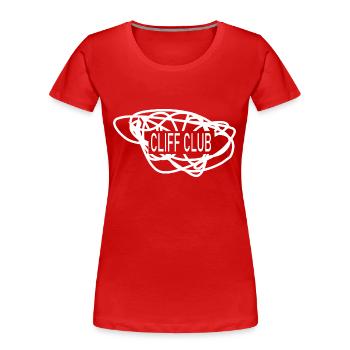 escalade - T-shirt bio Premium Femme - rouge - Devant - Mia (176cm)