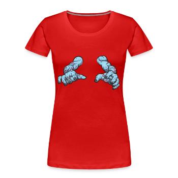 Zombie Arms - Women's Premium Organic T-Shirt - red - Front - Mia (176cm)
