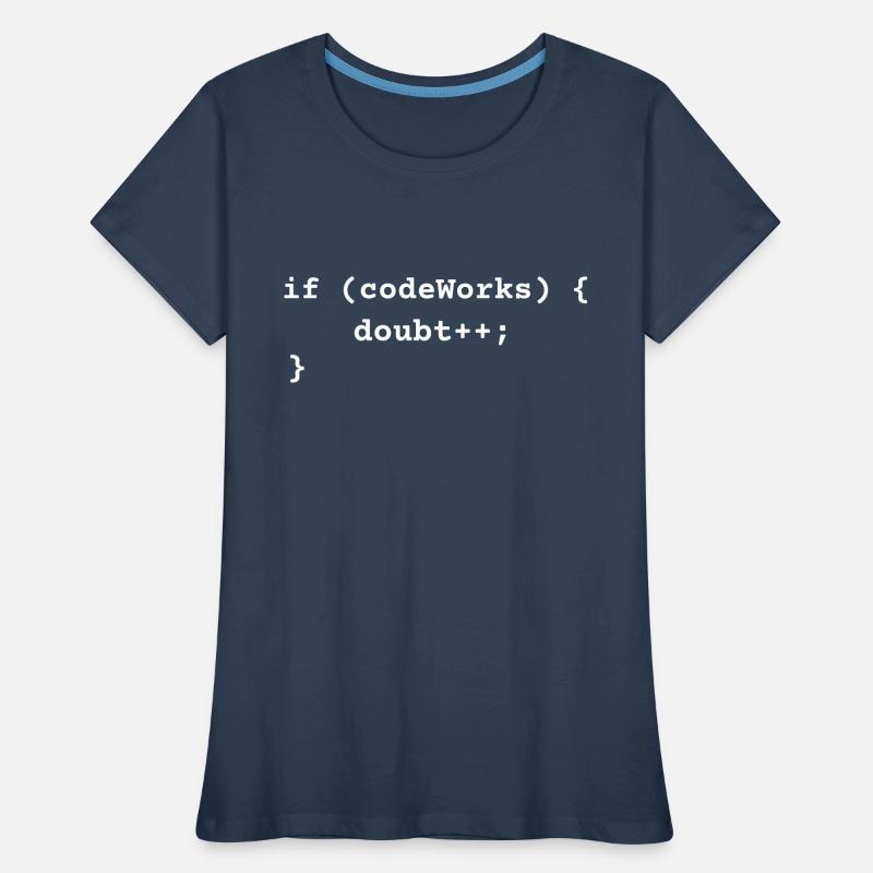 Funny Programmer T-Shirt Humor Coding Funny Python Women's Premium Organic T-Shirt