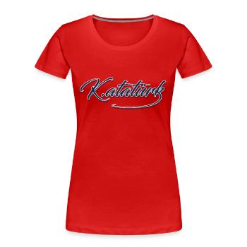 Mustafa Kemal Ataturk - Women's Premium Organic T-Shirt - red - Front - Mia (176cm)
