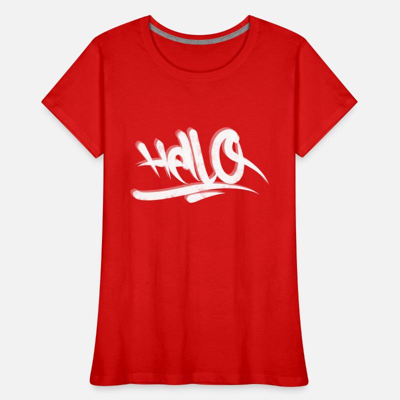 Hello Frauen Premium Bio T-Shirt